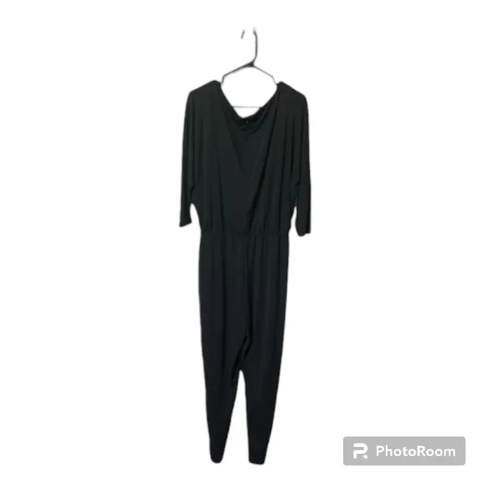 Lauren Ralph Lauren Keyhole Belted Jumpsuit In Black Womens Size Small